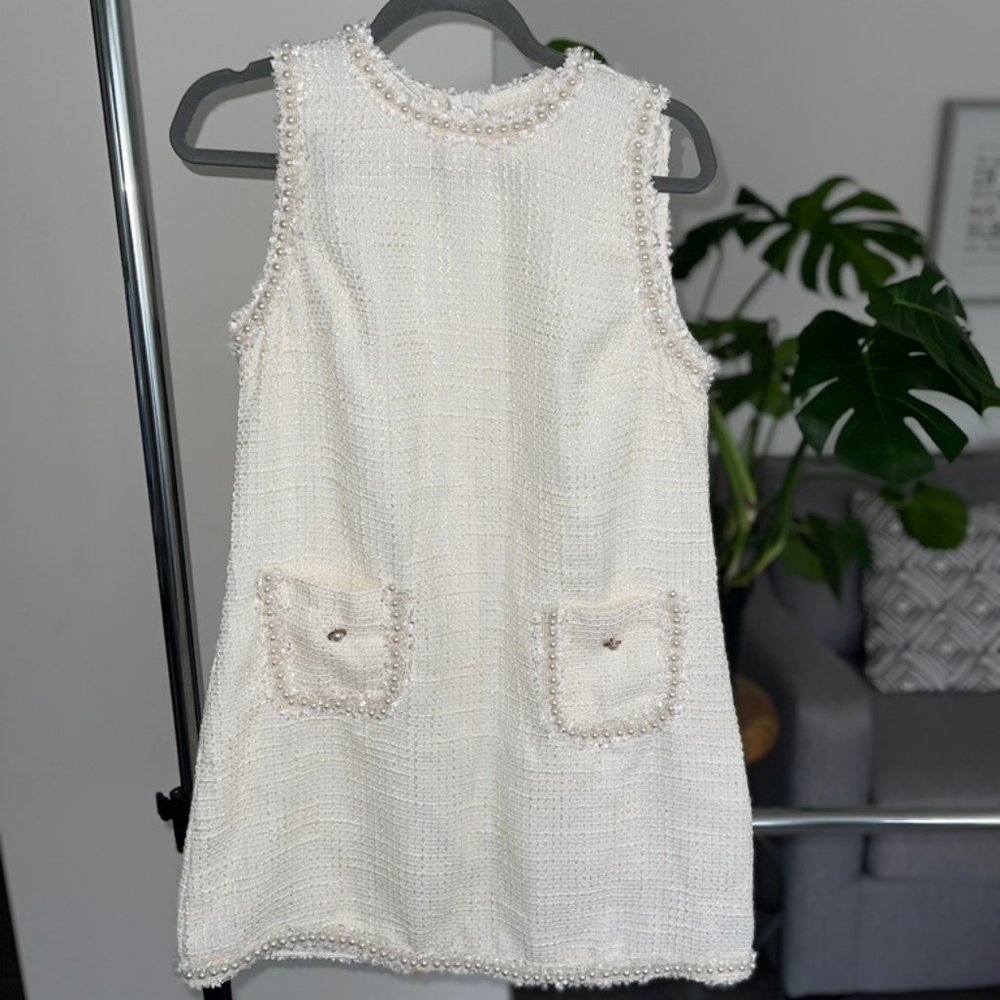 Pearled Mini Dress